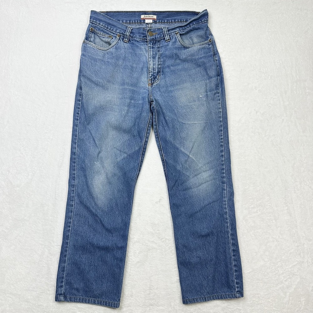 Barry Bricken Jeans Mens 34x30‎ Blue Denim Straight Leg Classic Casual Weekend